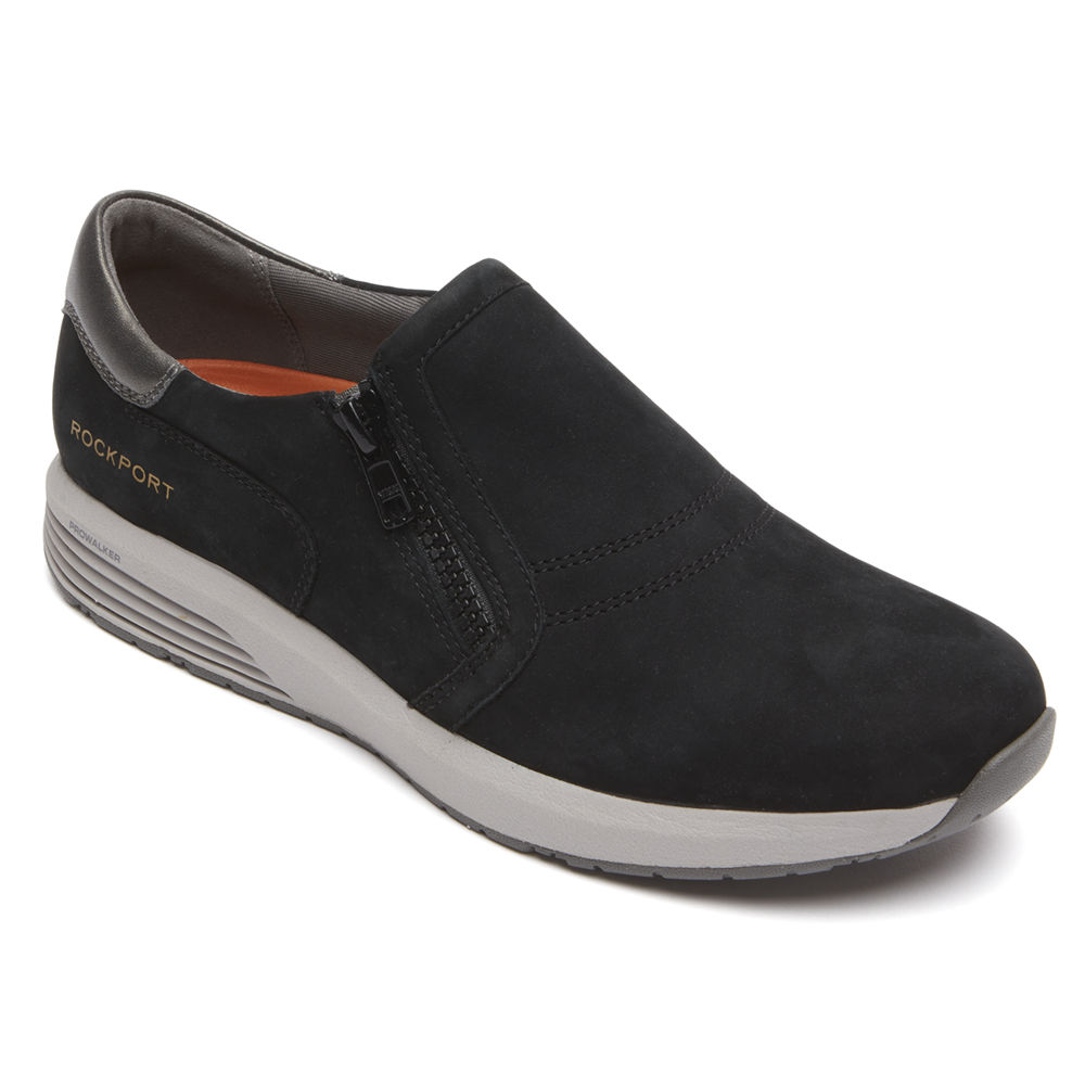 Tenis Rockport Mulher Pretas - Trustride Prowalker Slip-On - 48715BOJT